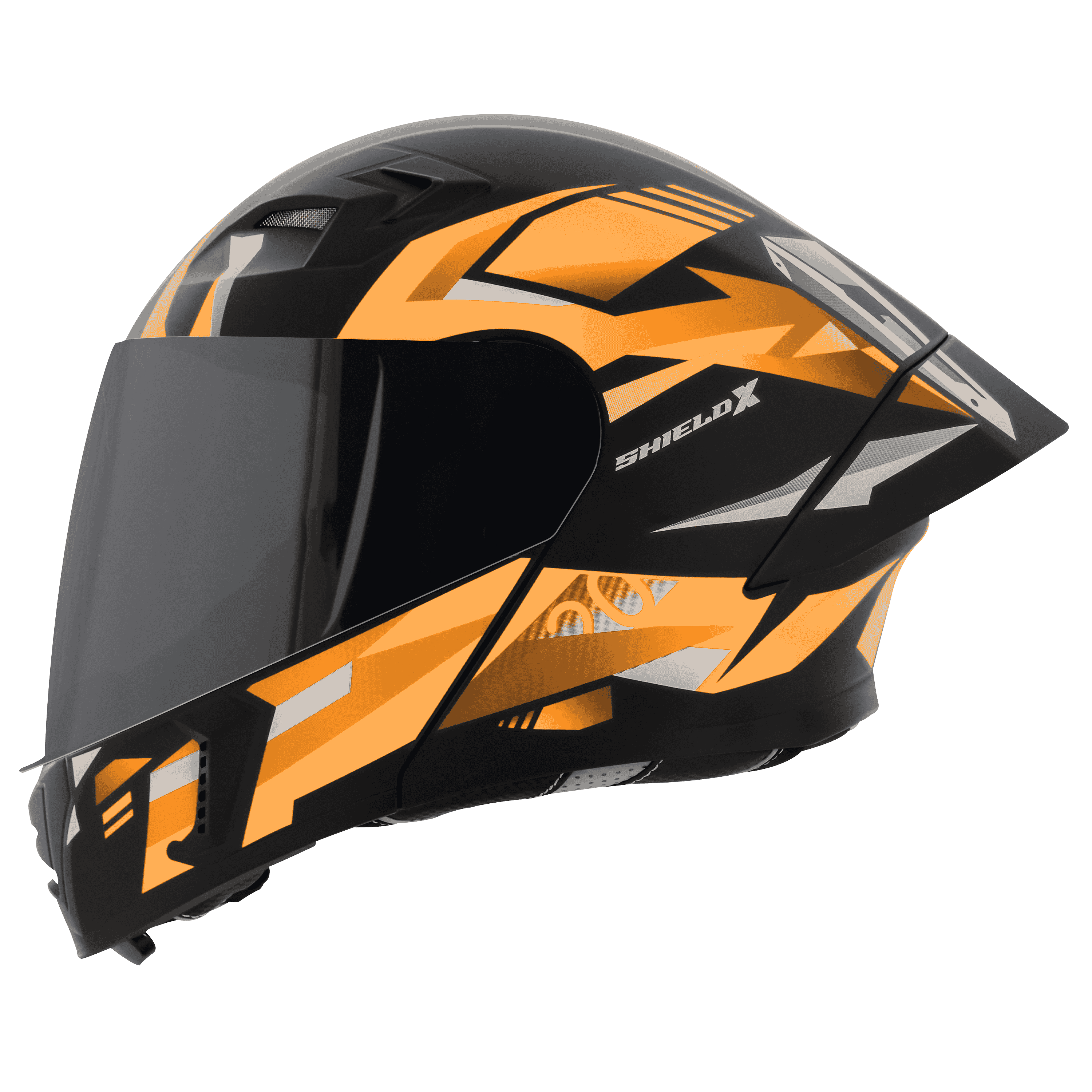 SBA-20 SHIELD X GLOSSY BLACK WITH ORANGE